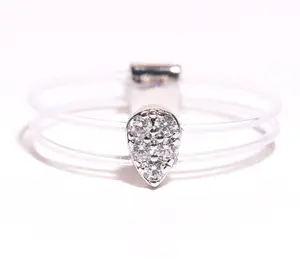 Pear Cut Floating Ring