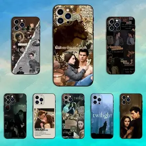 E-Edward J-Jacob T-Twilights Phone Case for IPhone 16 15 14 13 12 11 Plus Pro Max Soft Silicone Black Cover