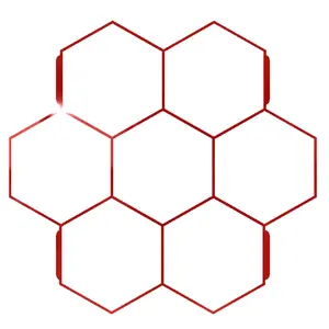 15.5"x15"x1.55" Concrete Mold with 7 Hexagon ( 5"x5.5" Each Hexagon )