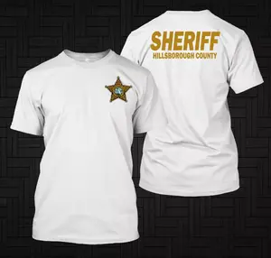 POLICE County Sheriff HILLSBOROUGH Florida shirt tee, Unisex T Shirt, Top Menswear