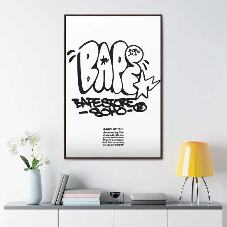 Bape Logo Hypebeast Vintage Poster Bape Logo Hypebeast Vintage Poster