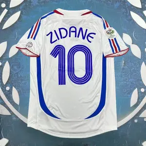 2006 World Cup France Zidane No.10 Home ShortSleeve Soccer Jersey