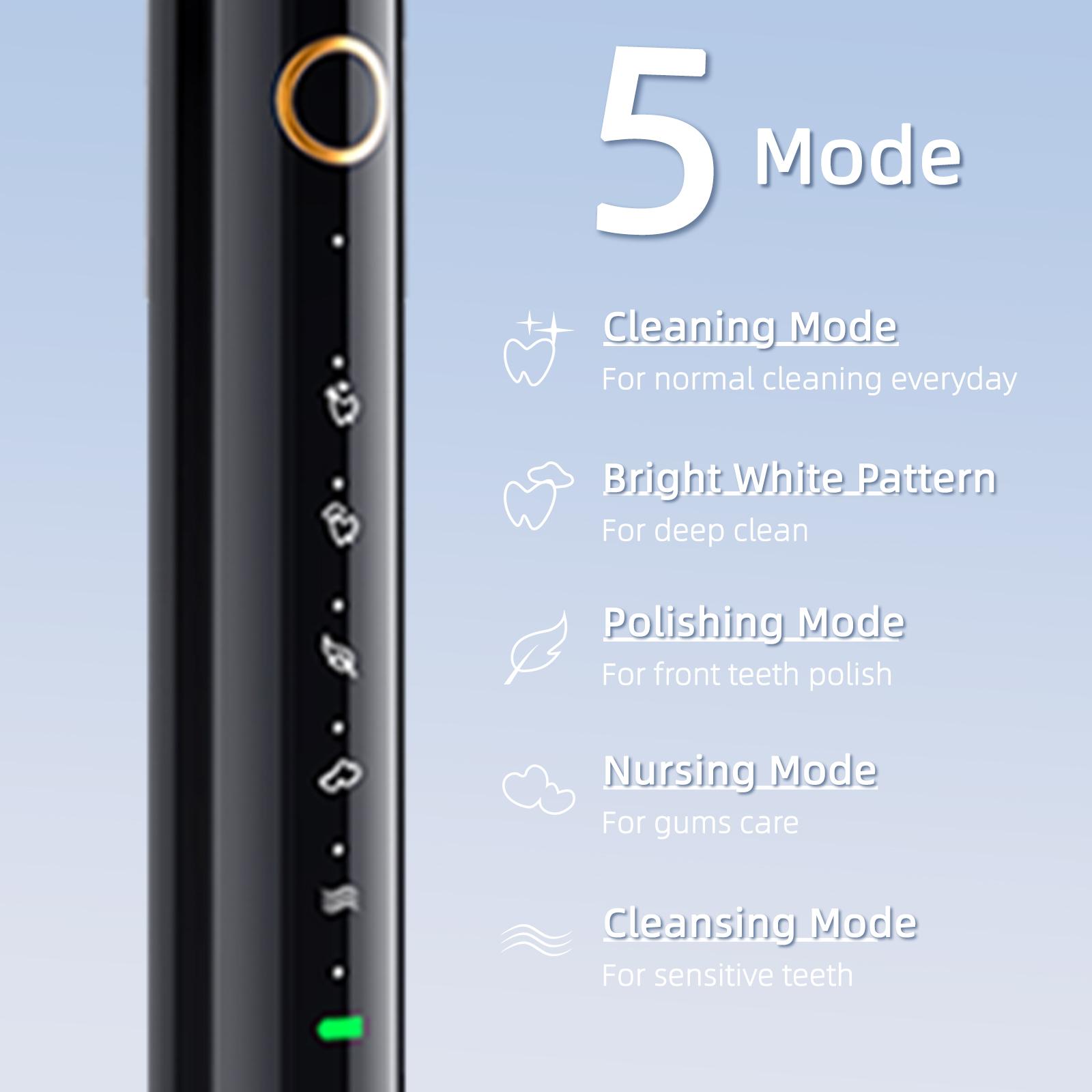 High-end sonic electric toothbrush for adults, fully automatic, rechargeable, smart whitening, soft bristles, waterproof, gift box packaging be type ca bikinitrimmer women 2 in 1 shaver wet dry use hair shaver cordless bald head razor 5 2-in-1 body woman