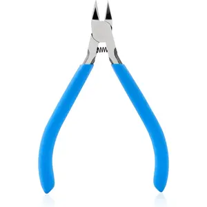 Wire Cutters, 5"   Flush Cutters, Ultra- Crafts Diagonal Cutters Pliers, Wire Snips Side Cutters for Circuit Board, Plastic, Soft Copper Wire, Floral