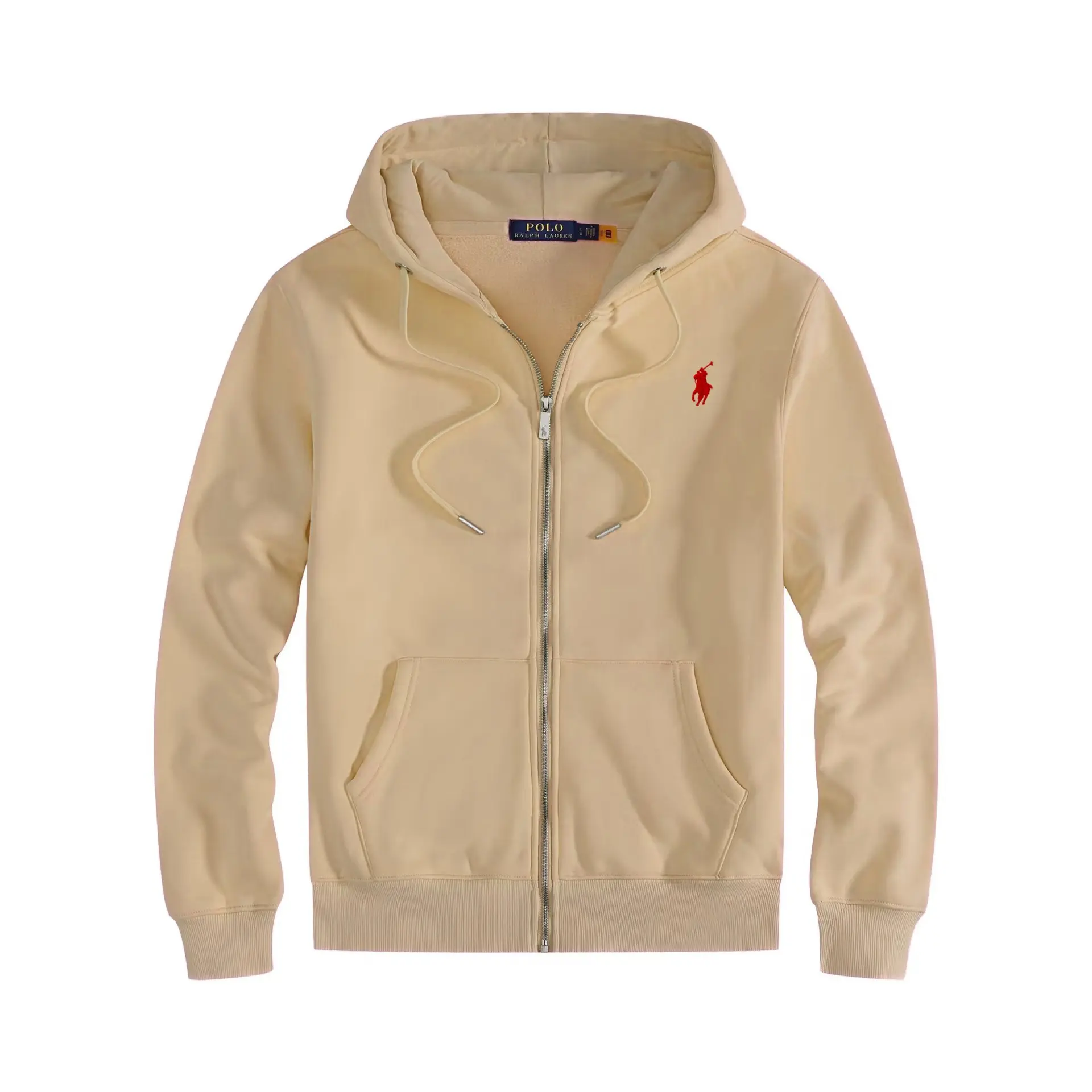 Zipper khaki red label