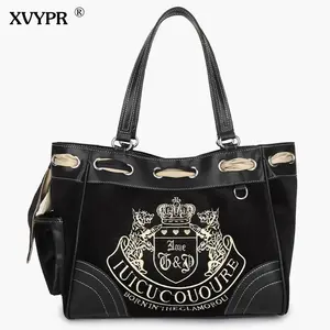 Y2K Women Vintage Retro Chic Embroidery Velvet Handbags Ladies Large-Capacity Tote Bag Girl Shopping Shoulder Bag women's Purses（gift）