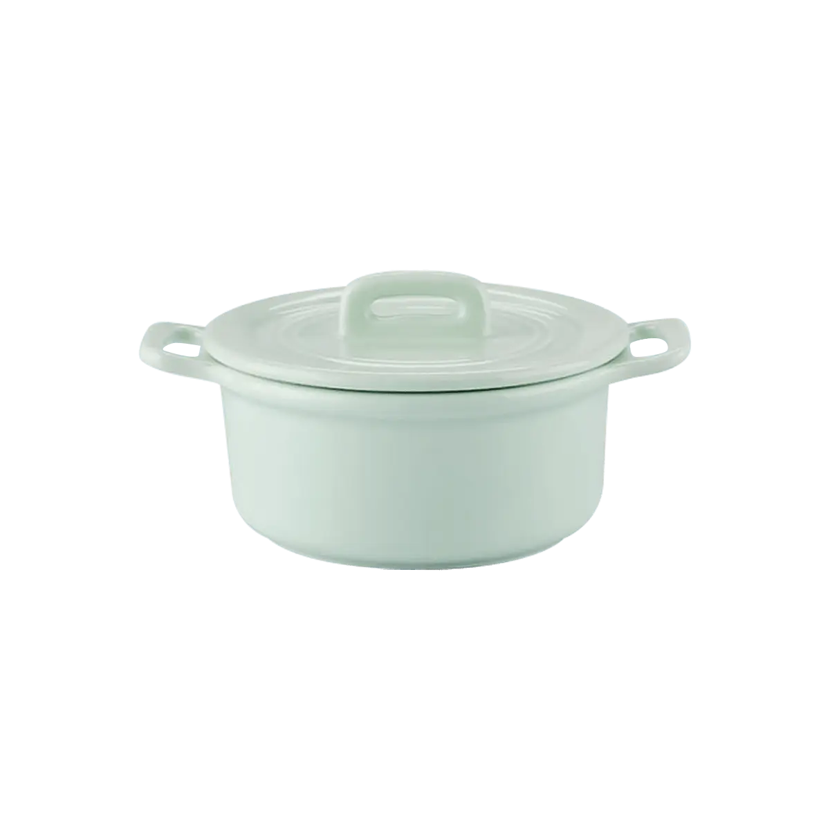 BUYDEEM Mini Ceramic Stew Pot 240ml, Romantic Light Green, Double Ear Handle, CT1002/A2, Small Soup Bowl for Single Serving, Dessert Cookware BUYDEEM Mini Ceramic Stew Pot 240ml, Romantic Light Green, Double Ear Handle, CT1002/A2, Small Soup Bowl for Single Serving, Dessert Cookware