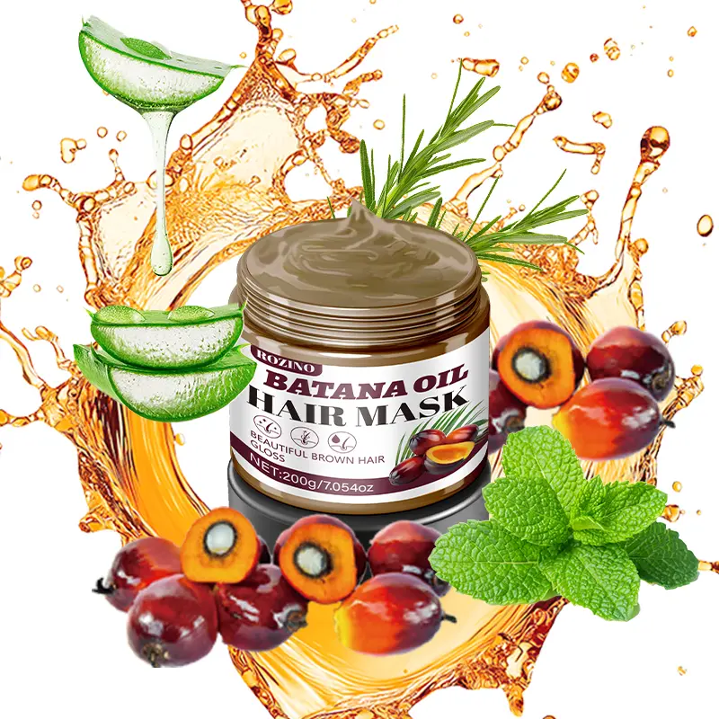 ROZINO Batana Oil Hair Mask - Haircare Treatment for Normal Hair, Moisture-Rich Nourishment, Shine Boost, Easy Rinse, Fast Absorb Formula
