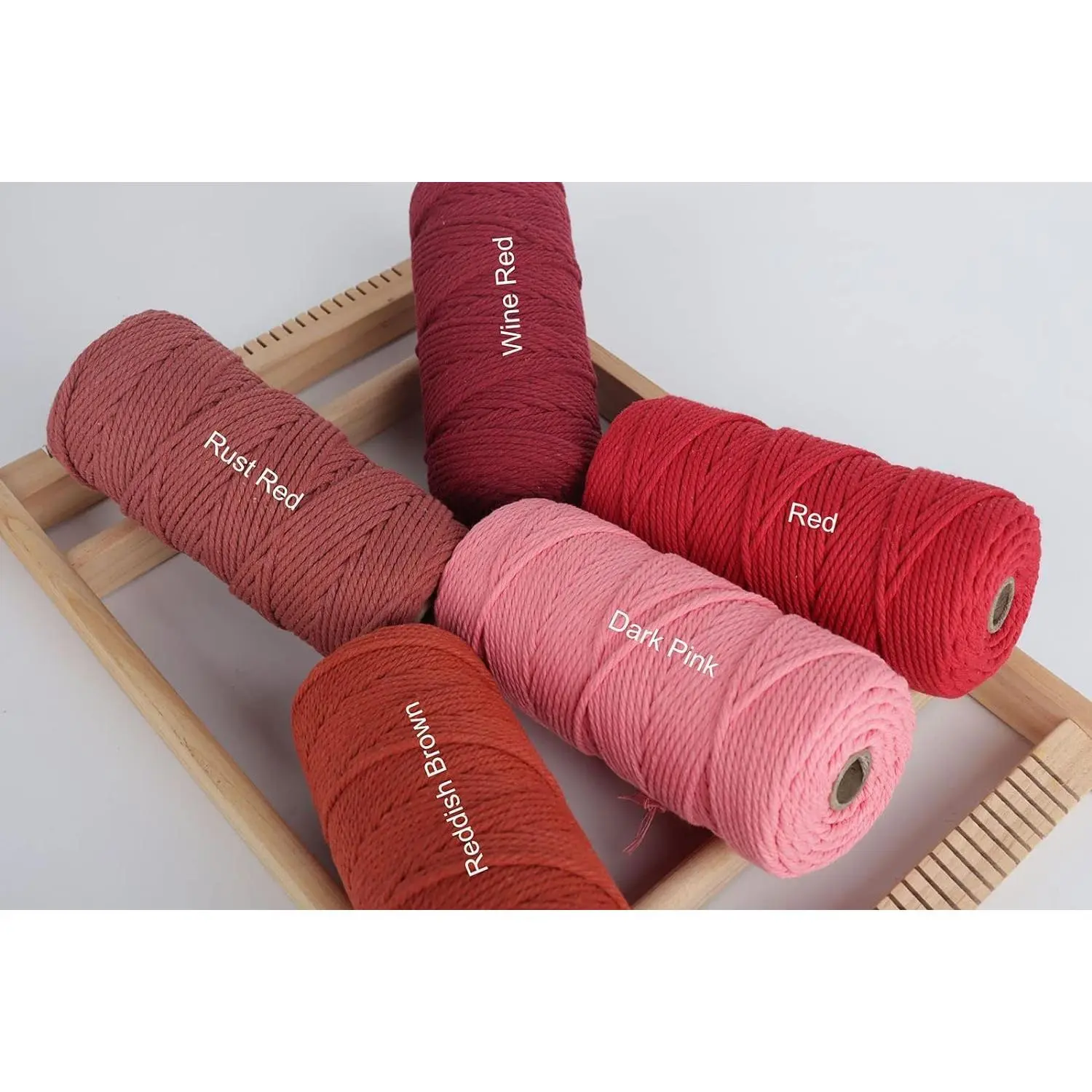 NOANTA Cream Yellow Macrame Cord 3mm x 109yards, Cotton Rope Yarn, Colorful Craft Cord for Wall Hanging, Plant Hangers, Crafts, Knitting NOANTA Cream Yellow Macrame Cord 3mm x 109yards, Cotton Rope Yarn, Colorful Craft Cord for Wall Hanging, Plant Hangers, Crafts, Knitting