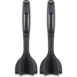 Heat-Resistant Nylon Ground Meat Choppers with 5-Blade Heads, Ground Beef and Turkey Mixers, Set of 2, Black