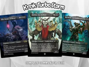 K'rrik: Turbo Storm MTG Proxy Deck + MTG Commander + Token