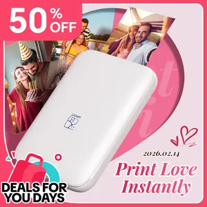 Hanin Mini Bluetooth Photo Printer MT53, portable, wireless, 2x3 inches, instant color photos, compatible with iPhone and Android, GiftedInLove#SummerWins #DealsForYouDays