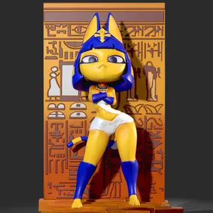 Ankha Resin Figure Action Figurine Anime Peripheral Trendy Desk Decor, Collectible Toy Statue for Home Decoration, Unique Gift Idea for Fans