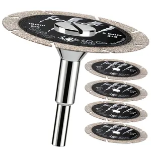 5pcs Heavy-Duty Mini Saw Blades with 6.35mm Quick-Change Shank - Hardened Tipped Cutting Discs for Metal, Rebar, Cast Iron & Stainless Steel - DIY & Suitable for Circular Saws, Table Saws, Miter Saws