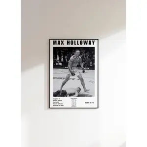 Max Holloway Poster, ufc Collectible, mma poster, ufc event poster