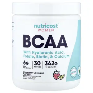 Nutricost Women, BCAA, Strawberry Lemonade, 12.2 oz (342 g)