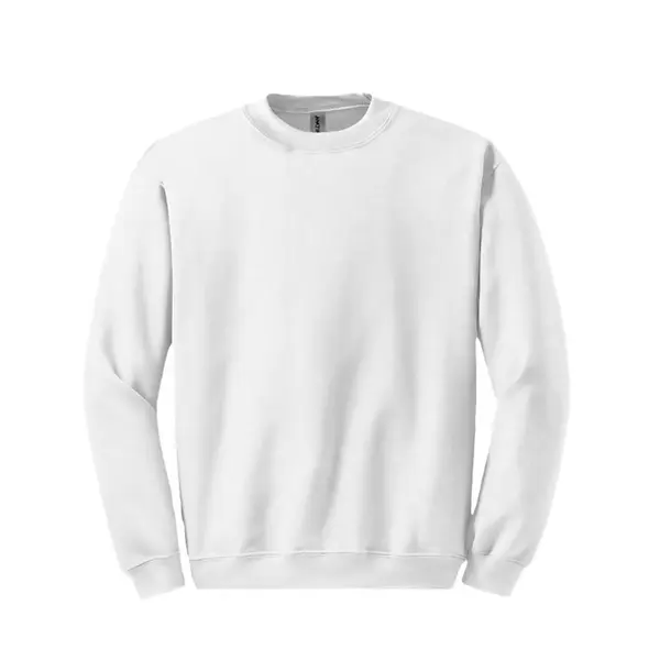 Gildan White Heavy Cotton Tee, Unisex Classic Crew Neck T-Shirt