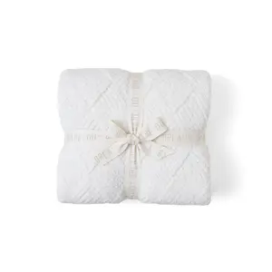 Barefoot Dreams CozyChic Diamond Weave Blanket5" x 60"