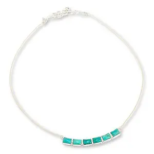 Mine Finds by Jay King Sterling Silver Chilean Turquoise Chain Necklace