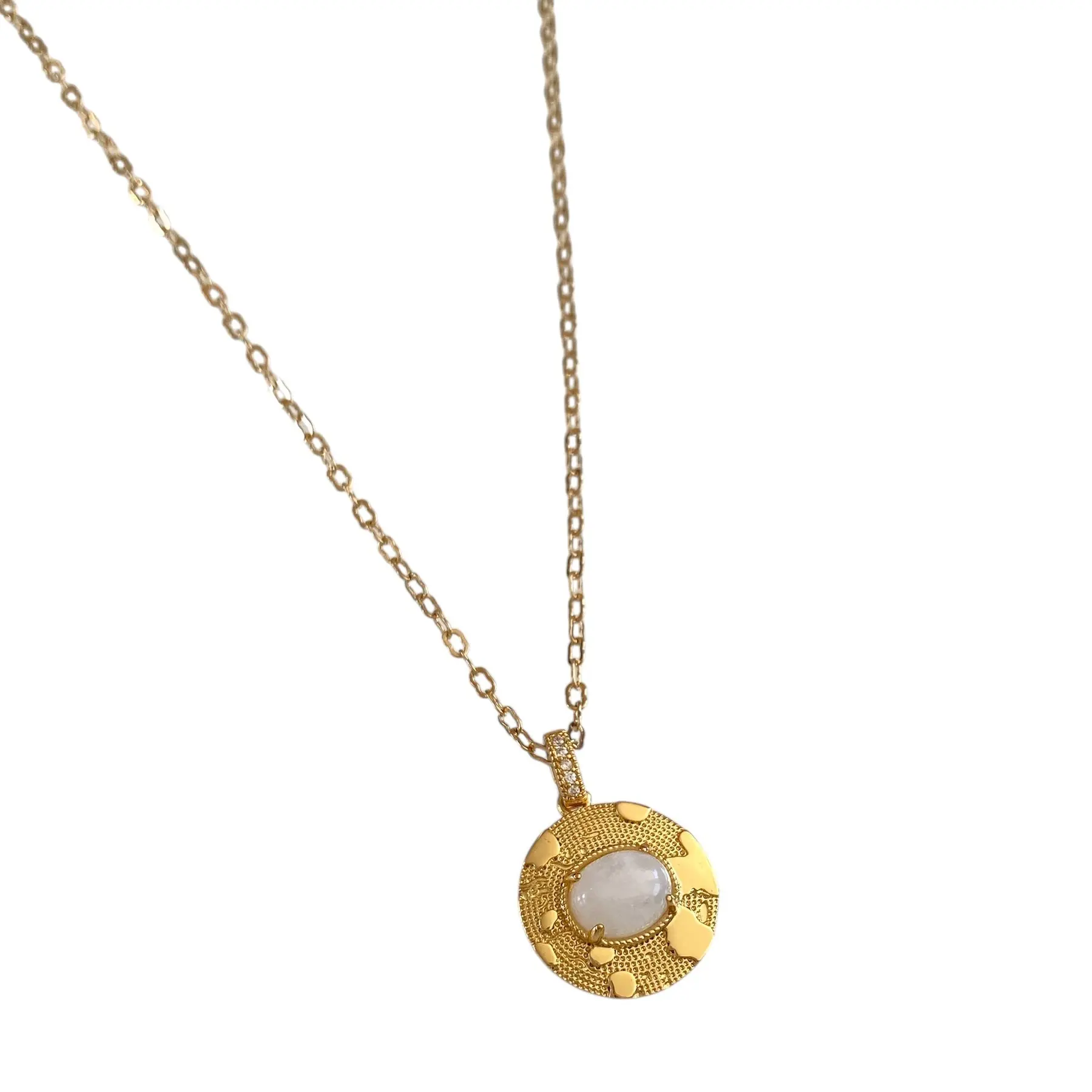 Britney Opal Pendent Necklace