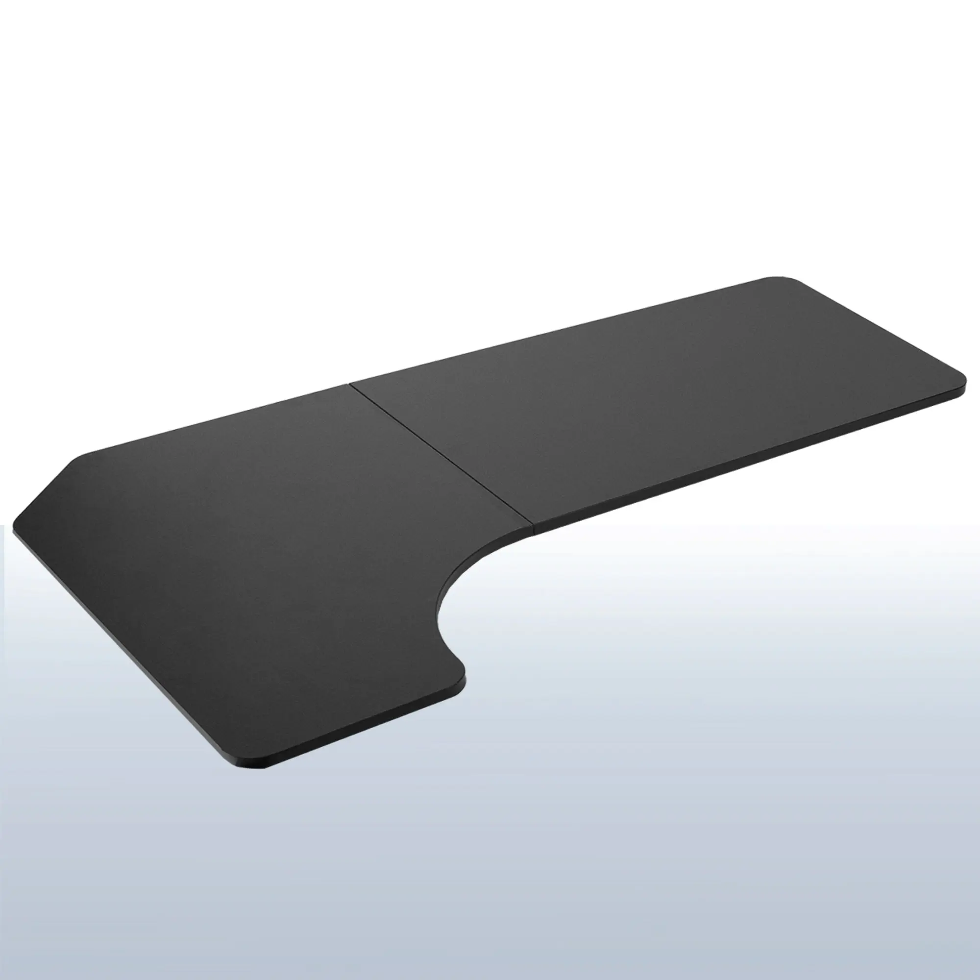 58" x 35" Reversible Corner Table Top, Corner Shape Indoor Furniture Table Top, Corner Dining Room Furniture