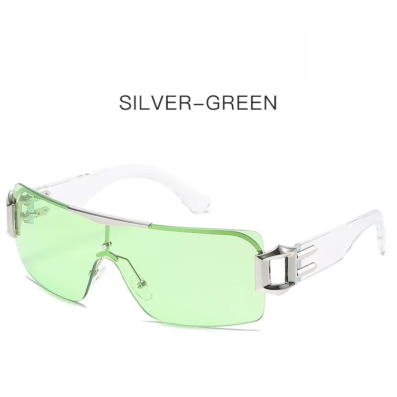 Silver Frame Green
