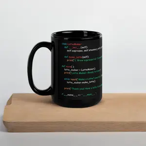 Unlock the Flavor Python Latte Code Mug – Ideal for Coffee & Code Aficionados Ceramic Classic