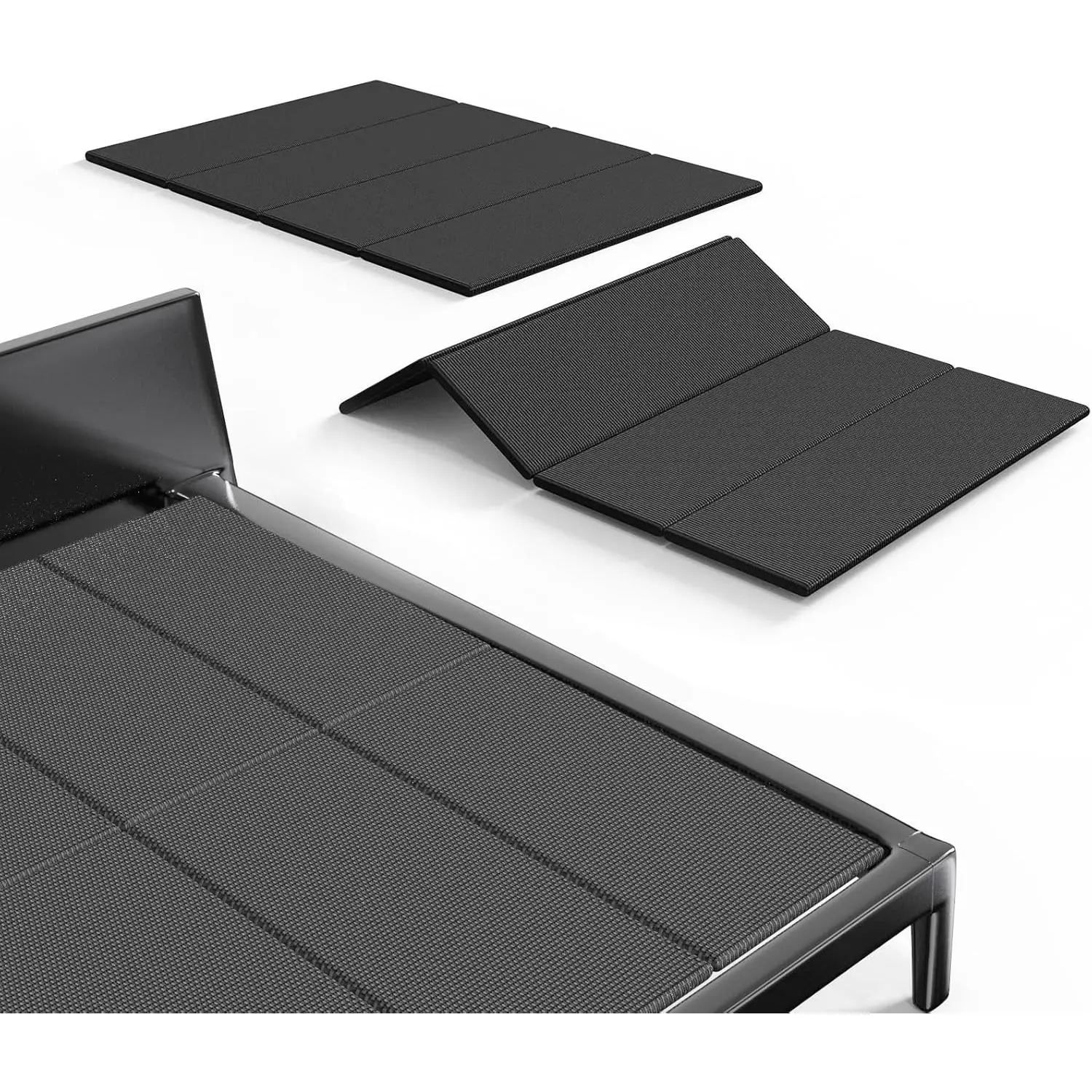 Folding Spring Box,Breathable, Noise Minimizing,Large Double Bed 10mm Bunkie Board,  Size 38x75''