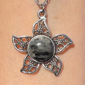 Larvikite Natural Gemstone Star Necklace #handcrafted