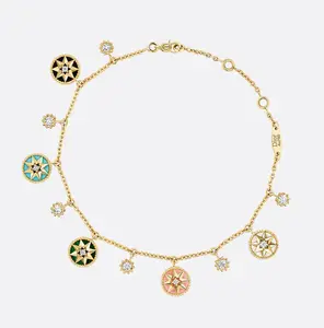 Pre-owned Dior Rose des Vents Bracelet Yellow Gold, Dias and Gemstones 2026 full set