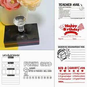 Teacher Stamps for Family Encouragement Rewards, Birthday Congratulations, Word Practice, Memory Strengthening, Inspirational Learning Seals