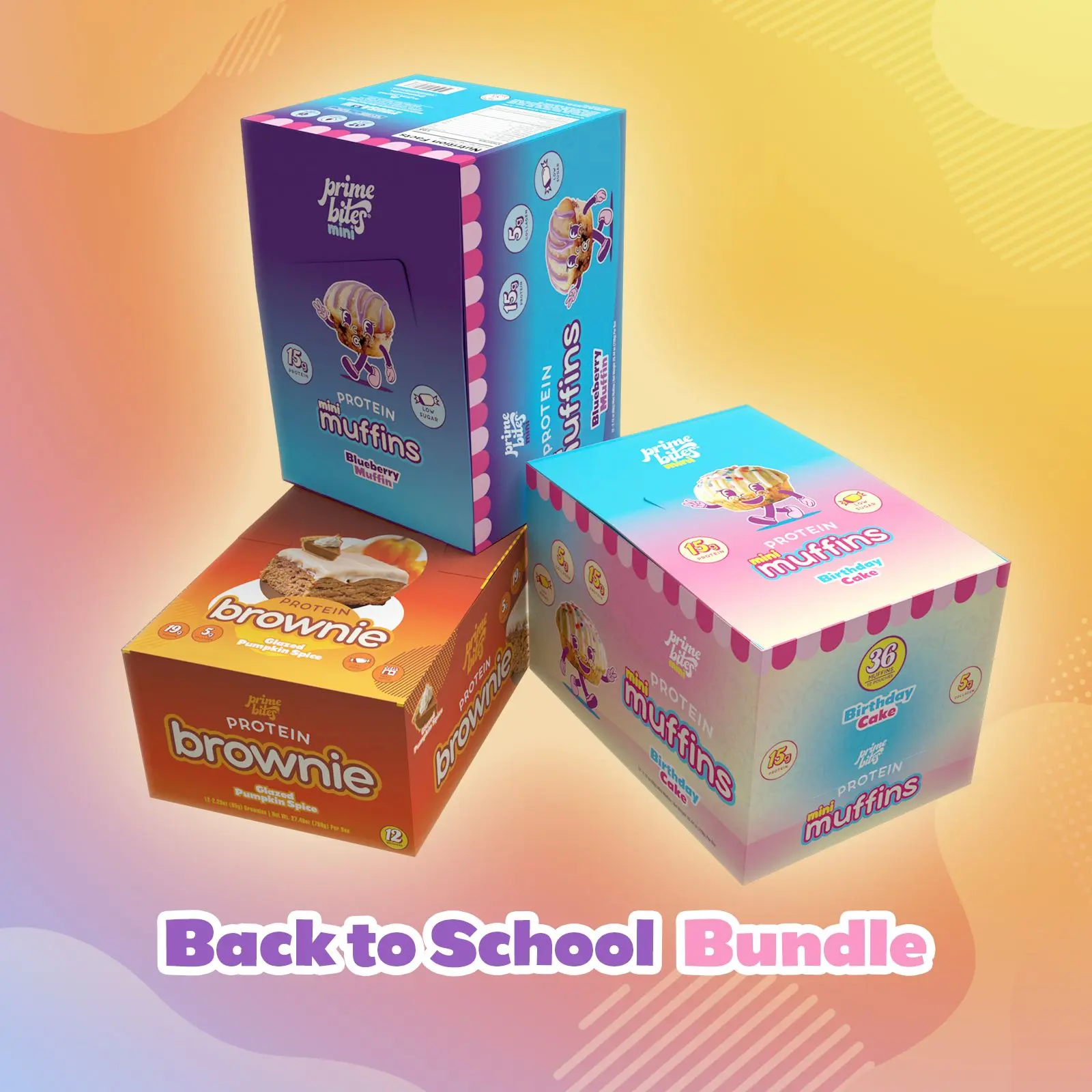 Back to School Bundle - Pumpkin Spice, Blueberry Mini Muffins and Birthday Cake Mini Muffins Back to School Bundle - Pumpkin Spice, Blueberry Mini Muffins and Birthday Cake Mini Muffins