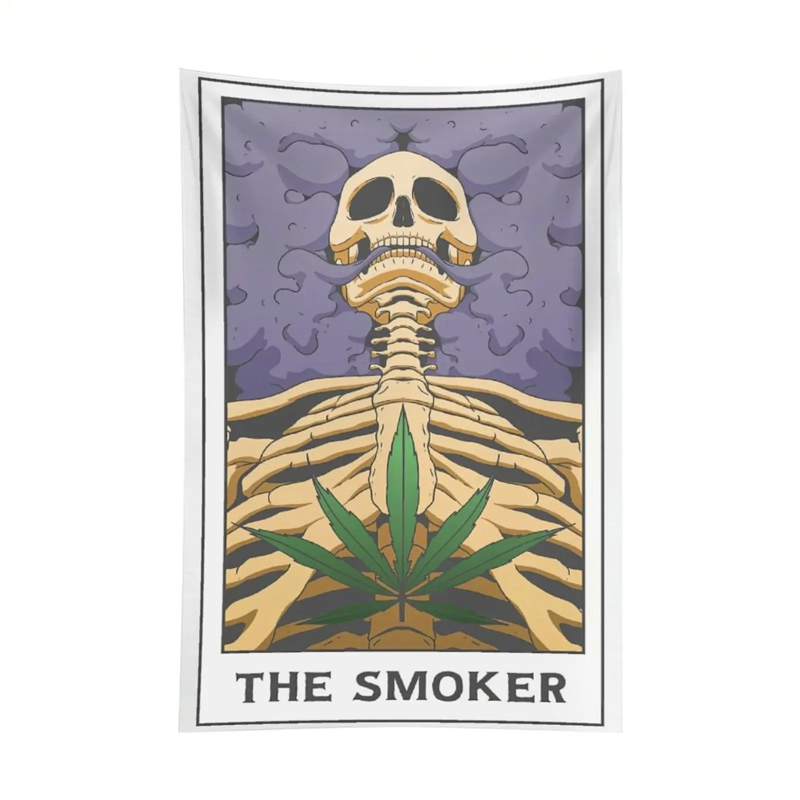 Funny The Smoker Wall Tapestry,Fashion Wall Hanging Decor for Bedroom, Living Room and Dorm