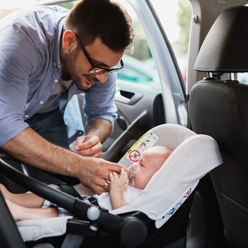 [Black Friday] Safety Car Seat Mirror with Seven Customized RGB Lights and 15° Convex Mirror for Wide Horizon Viewing - Well-prepared for Long Drive Rear Viewing
