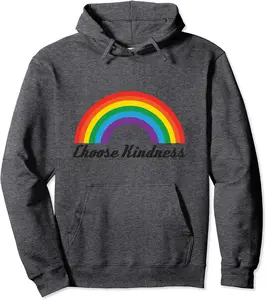 Pride Month Choose Kindness LGBT Rainbow Flag Pullover Hoodie - Brayanner Shop 97B0B2N8SQ3H
