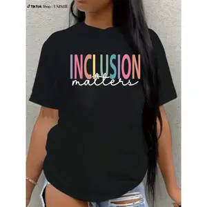 Special Education Teacher Cotton T-Shirt Focusing on Inclusion & Equality