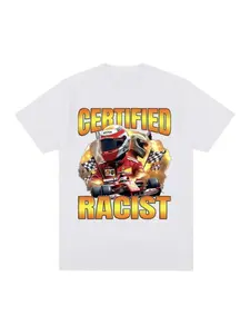 Professional Certified Racist Racing Meme T-Shirt Men's Women Fashion Vintage T-shirts  Casual Oversized T Shirts