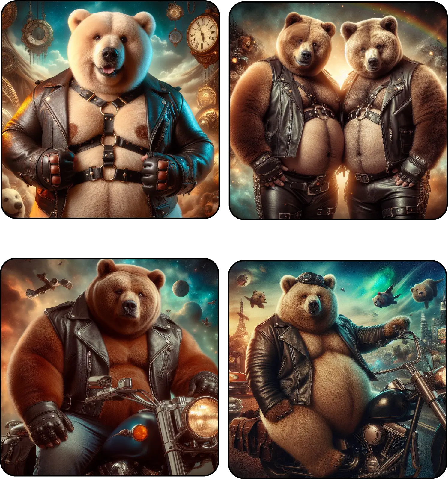BEAR COASTERS