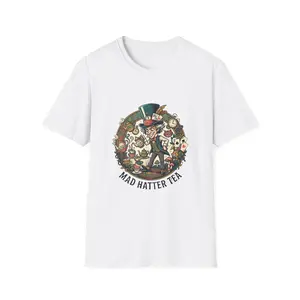 Mad Hatter Illustration T-Shirt | Alice in Wonderland Inspired