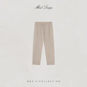 MBNL-F/Qinlei Menswear「MT·Lana」100% Pure Wool Buttery Soft Drawstring Casual Pants LL-SSKZ20006
