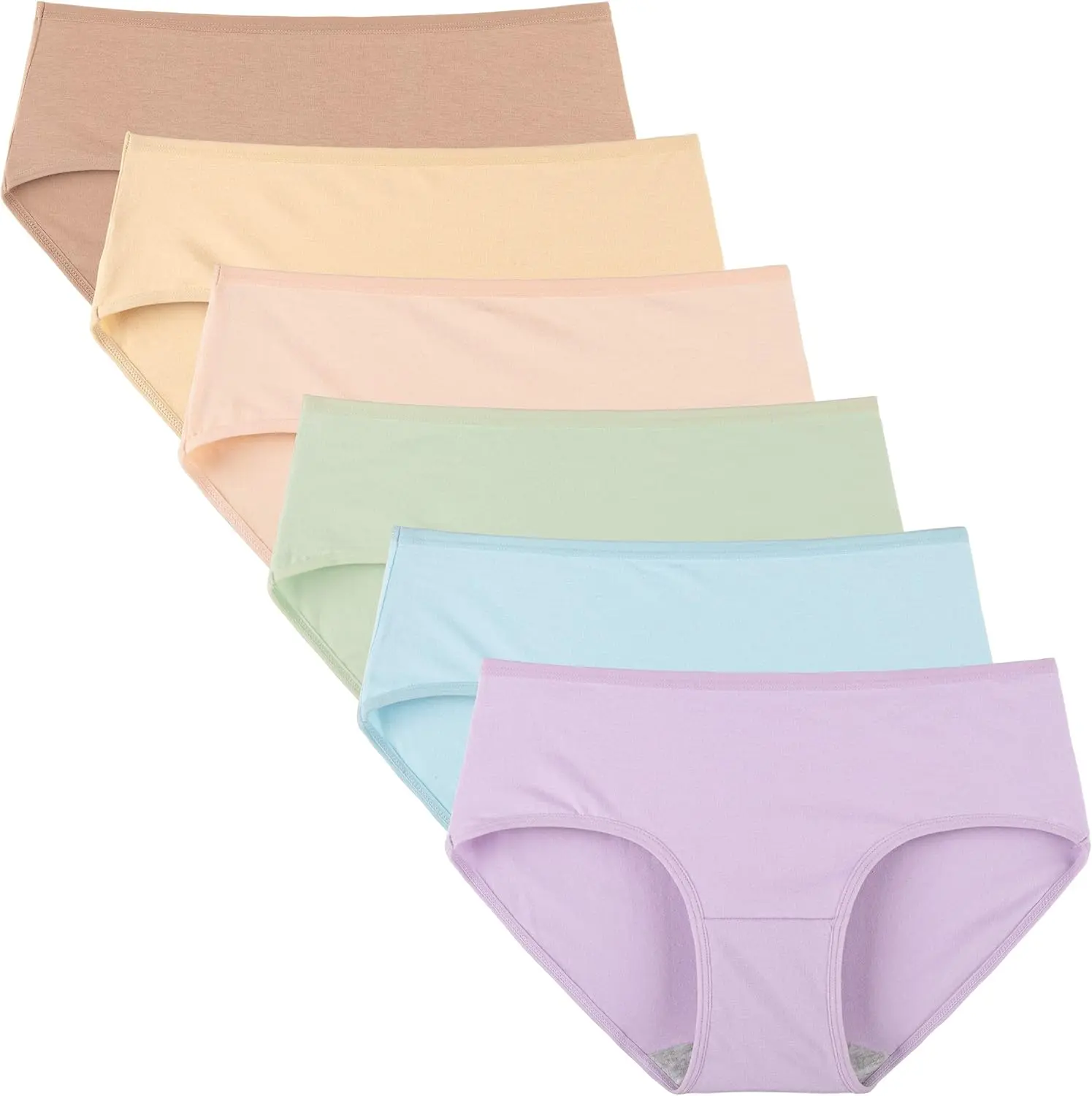 Women's Cotton Hipster Panties, 6-Pack, Regular & Plus Sizes, Sports & Outdoor Activity Panty