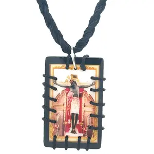 Cristo Negro Scapular Necklace