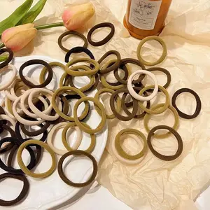 Soft Hair Ties Set, Elastic Hair Bands, No-Crease Ponytail Holders, 20 Pack