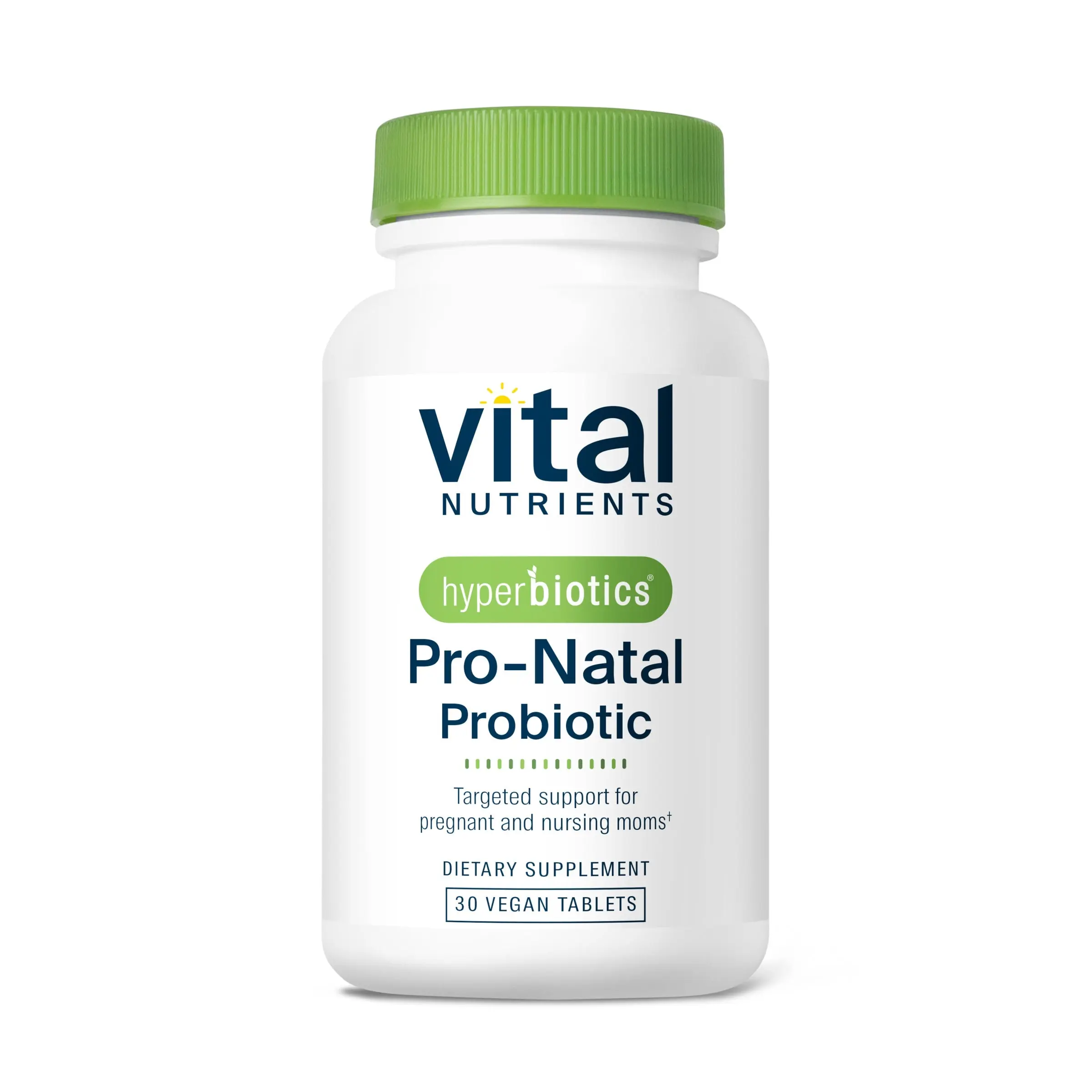 Hyperbiotics Vital Nutrients Pro-Natal Prenatal Probiotics for Women | Support for Occasional Nausea, Bloating, and Gas | Vegan Pregnancy Probiotic for Women | Gluten, Dairy, Soy Free
