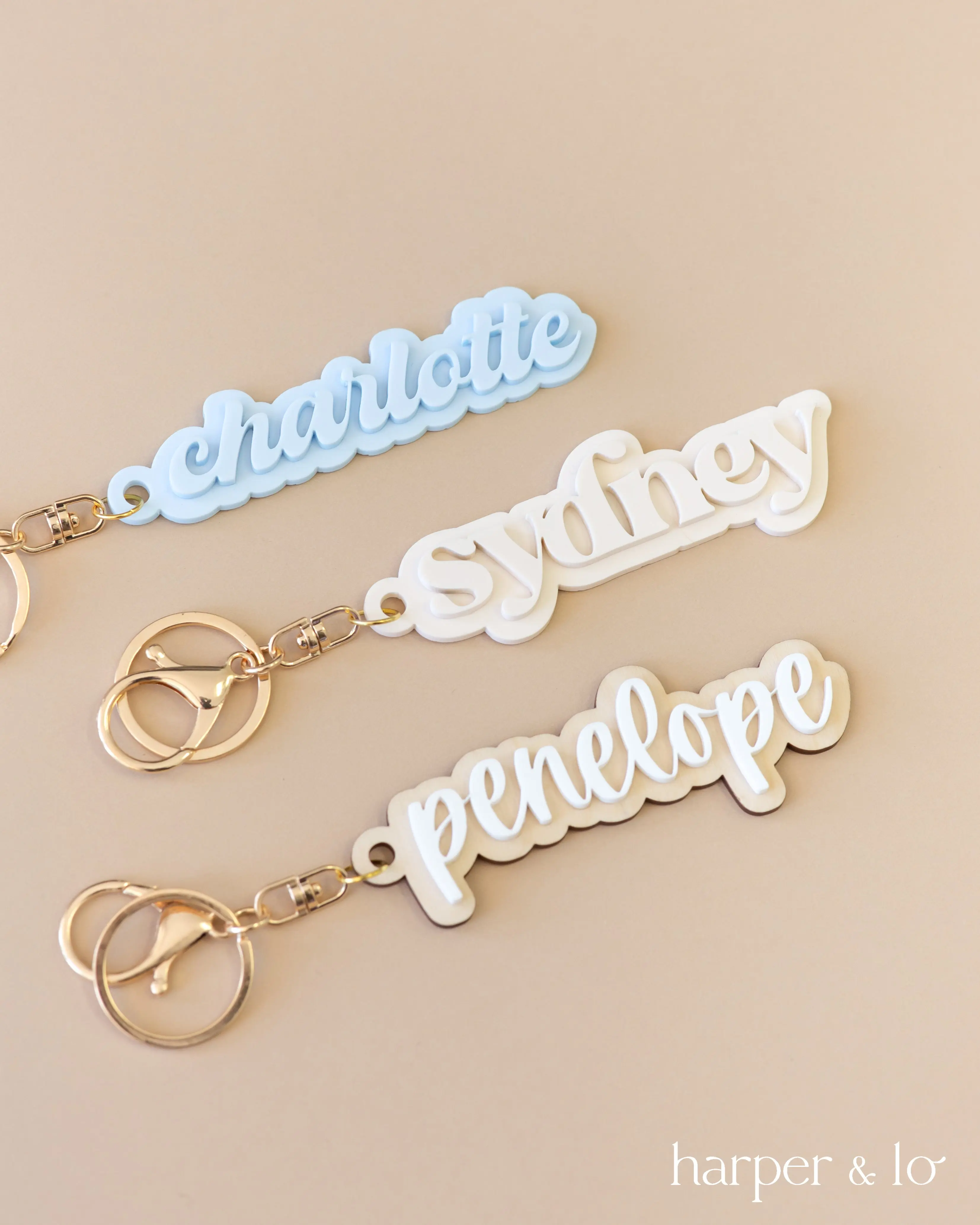 Custom Name Acrylic Keychain | Version B Custom Name Acrylic Keychain | Version B