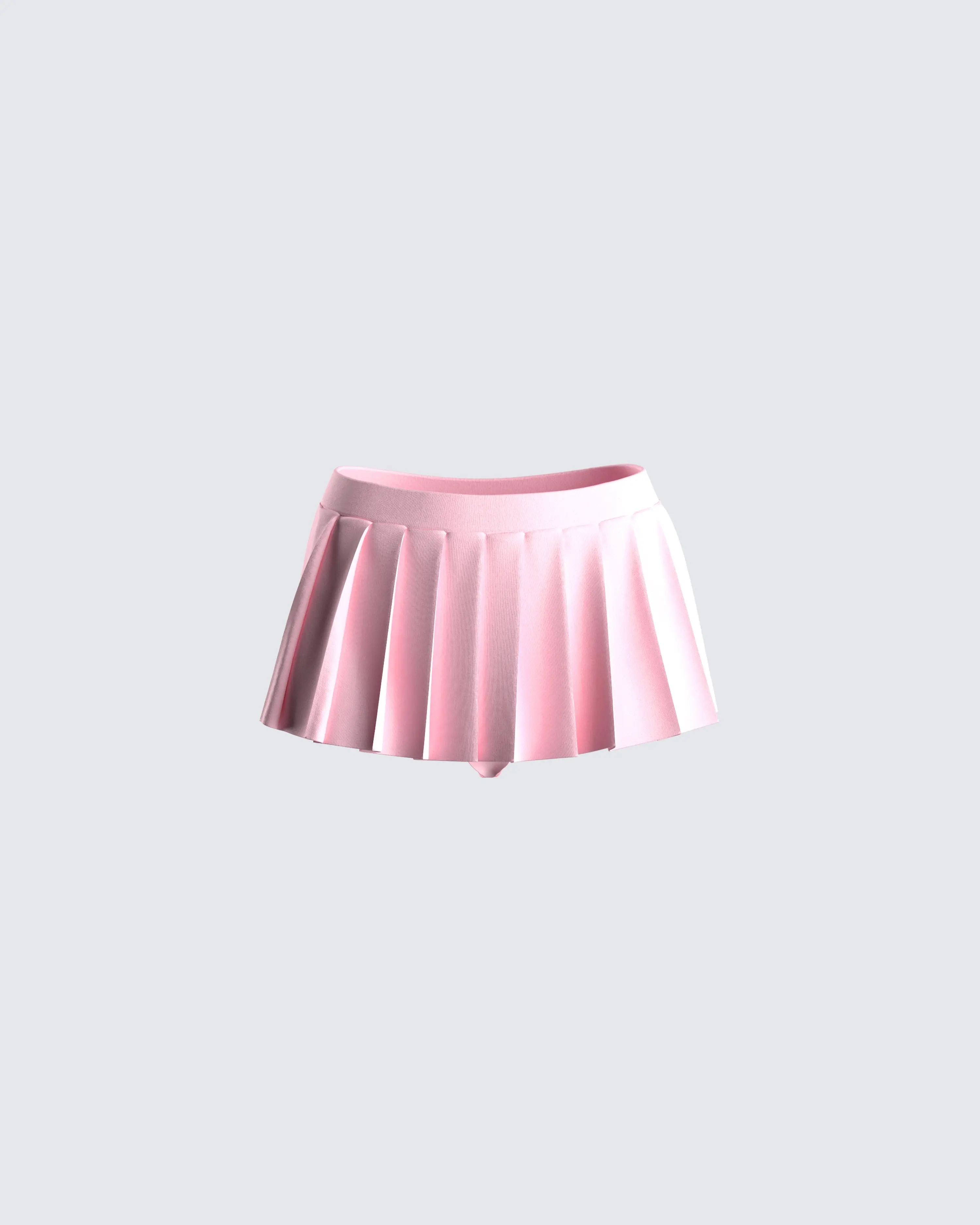 Women's Tennis Skort in Blush Pink - Casual Pleated Mid-Rise Polyester Spandex Mini Skirt with Built-In Shorts, Mid-Rise Waist, Tennis Skirts, Active Skort Skirts