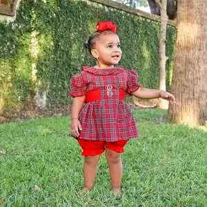 Westmount Plaid Red Paige Bloomer Set