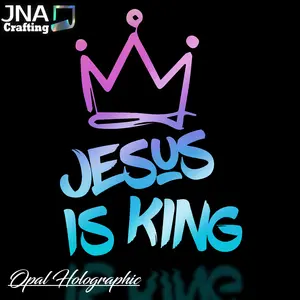 Jesus is King Vinyl Decal