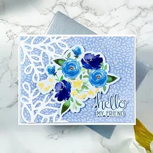 Rose Leaf Metal Cutting Mold Set, Decorative Paper Craft Tools & Templates, Handmade Journal Making Supplies, 1 Piece