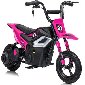 Hikiddo 24V 350W Kids Ride on Motorcyle, Electric Off-Road Motorcycle for kids with Bluetooth, Speed up to 15 MPH
